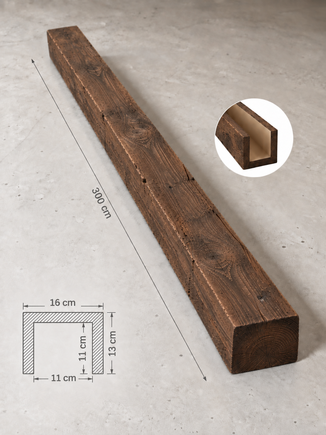 POLİÜRETAN KÜTÜK 16×13 CM — poliüretan kütük
