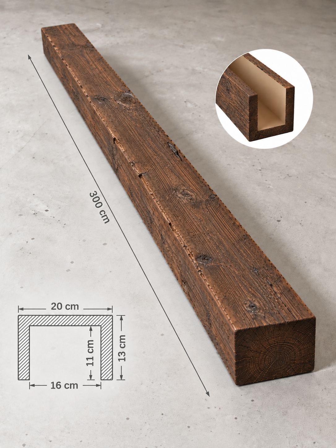 POLİÜRETAN KÜTÜK 20×13 CM — poliüretan kütük