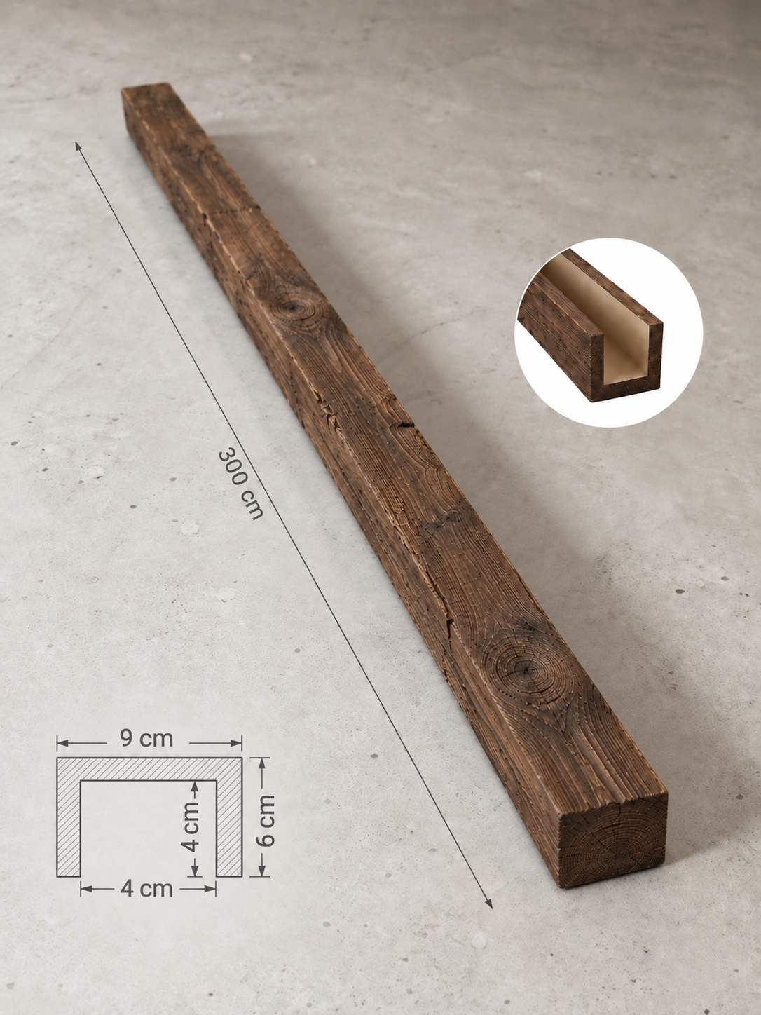 POLİÜRETAN KÜTÜK 9×6 CM — poliüretan kütük